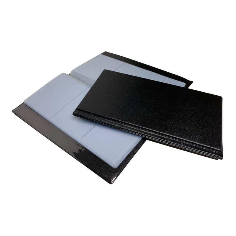 Janrax 60 Pocket Black Name Business Card Holder