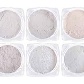 Polvo de Uñas con Efecto Espejo, 6 Piezas Profesional Delicado Metálico Polvo de Uñas Cromo Polvo de Uñas Efecto Espejo Holográfico Aurora Polvo Brillo para el Hogar Salón DIY