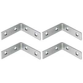 50x50x16mm 90 Degree Right Angle Metal L Shaped Bracket Corner Brace Fixing Shelf Support Repair x4