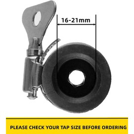 Universal Rubber Tap Connector (for 16 – 21 mm Taps) with Quick Release Hose Connector, Fits 1/2" - 5/8" Garden Hose, Watertight, Easy to Fit, Hozelock Compatible ，Perfect for Kitchen, Garden, Bath