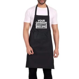 PB TECH Sarcastic Kitchen Apron for Men or Women – Your Opinion Wasn't in the Recipe – Perfect Gifts for Chefs Who Like to Cook Their Way