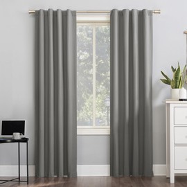 Sun Zero Cyrus 2-Pack Thermal Total Blackout Back Tab Curtain Panel Pair