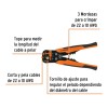 Pinza Pelacables De 8 Automatica Truper 17360 22 A 10