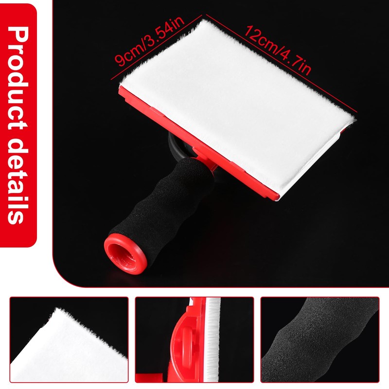 6-Section Paint Edger Tool with Threaded Extension Rod | Adjustable