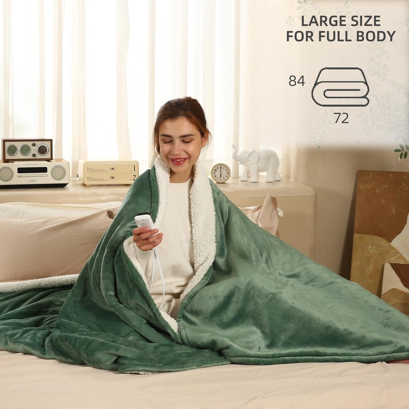 ESTINGO Heated Blanket Full Size, Full Electric Blanket with 6