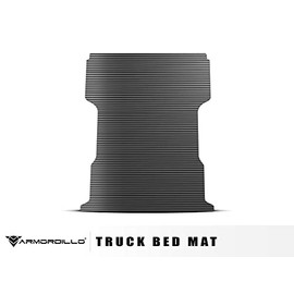Armordillo USA 8706107 Horizontal Line Rubber Truck Bed Mat - Black Fits 1999-2016 Ford F250 / F350 / F450 Superduty 6.5 Feet (78") Bed