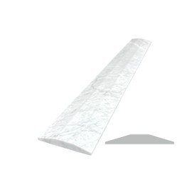Threshold.Shop Double Hollywood Carrara Marble Threshold for Floor Transitions (Marble Honed, 4" x 24")