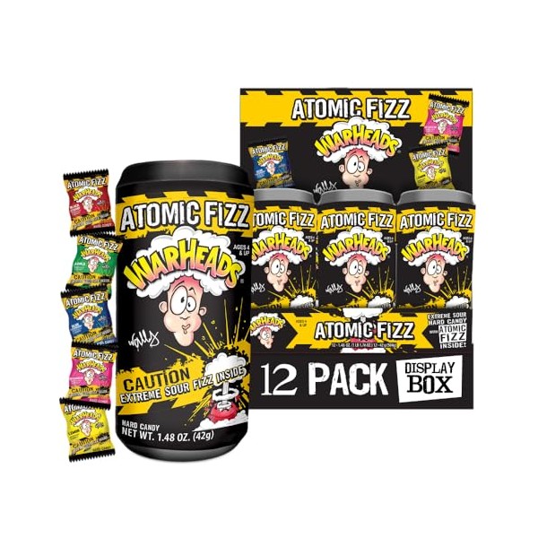 WARHEADS Atomic Fizz - Extreme Sour Fizzing Hard Candy -