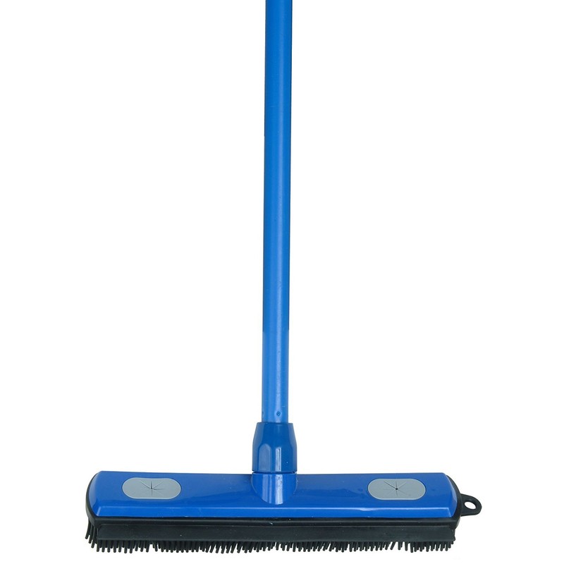Superior Fur Remover Rubber Broom- 48 Inch Handle