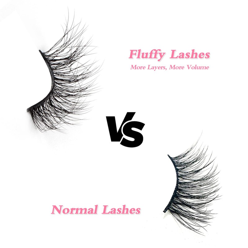 Parriparri Half Lashes Natural Fluffy Wispy Cat Eye Lashes 10