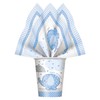 Unique 41692 Blue Elephant Boy "Baby Shower" Luncheon Napkins 6.5",