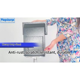 Plugsharge Door Drop Box, Mail Slots, Through The Door  Locking Mailbox, Black