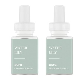 Pura Malodor Refill - Smart Home Air Diffuser Fragrance Refill - Up to 120-Hours of Premium Fragrance per Refill - Clean Diffuser Fragrance - Air Deodorizer & Odor Eliminator - 2 Pack, Water Lily