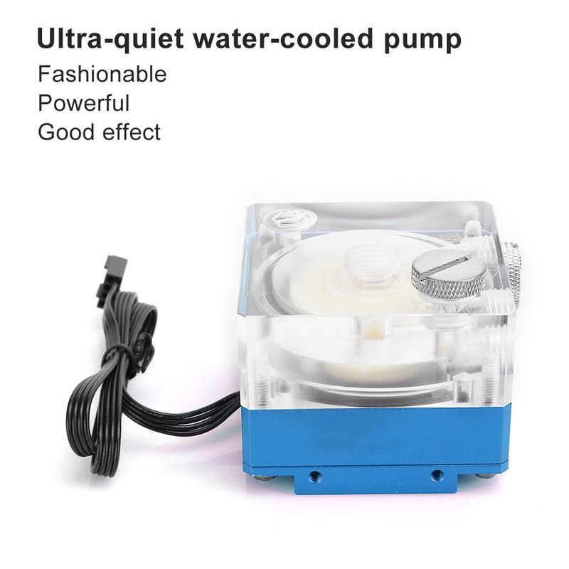 Water Cooling Pump Acrylic Aluminum Computer Accessory Heat Sink Mute
