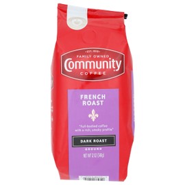 Community Coffee French Roast, Ground Coffee, Extra Dark Roast, 12 Ounce Bag (Pack of 1)
