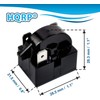HQRP QP2-4R7 4.7 Ohm 3-Pin PTC Starter/Start Relay Compatible with