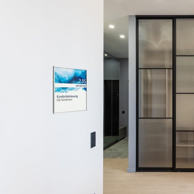 Logistic Sign System Tenuis Door Sign for Office (150/150 mm)