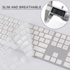Allinside White Keyboard Cover for 2024 Mac Magic Keyboard with