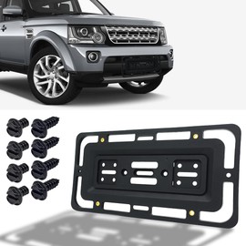 Nosxxus Universal License Plate Bracket, Front/Rear License Plate Mounting Kit,License Plate Tag Holders for AUTO CAR Truck Van SUV Golf CART Bus Pickup Trailer, Rust-Proof -Universal