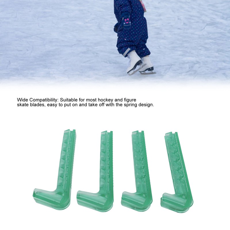 2Pair Ice Skate Guards Hockey Shoe Blade Cover Adjustable Silicone