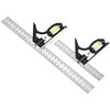 Combination Square 300 mm & 150 mm Set, Adjustable Combination