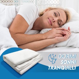 Traversa Impermeabile Matrimoniale Universale Adatta a tutti i Materassi - Traversa Letto Anziani Cerata Letto Certificate OEKO-TEX (100x240 cm)