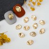 trekko Nail Parts, Gold, Metal Parts, Nail Studs, Nuance Nail