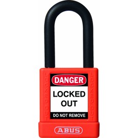 ABUS 59113 Non Conductive Lock Out Tag Out Anodized Aluminium Padlock - Orange