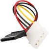 JacobsParts IDE/Molex/IP4/4-pin to SATA Power 15-pin Connector Converter Adapter Cable