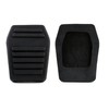 2x Car Clutch Pedal Pads Brake Pedal Rubber Cover Black