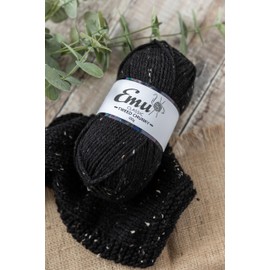 Emu Classic Tweed Chunky - Black (002)