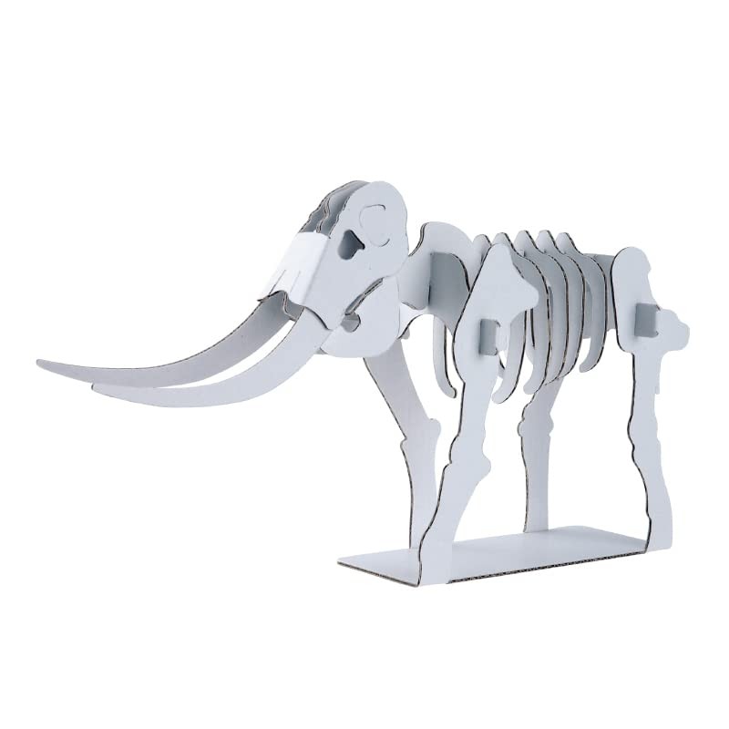 hacomo kids dinosaur series nauman elephant cardboard craft kit