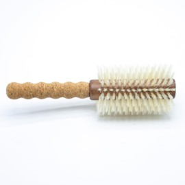 Premium Boar Bristle Round Hair Brush | Large 2.75" Barrel Blowout Brush | No-Snag Comfort Cork Handle | Flawless Volume & Shine for Color Treated & Fine Hair