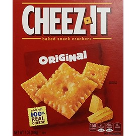 Cheez-It Baked Snack Cheese Crackers, Original, 7 oz Box(Pack of 12)