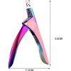 Professional Acrylic False Nail Clippers for Acrylic Nails, Rainbow Nail