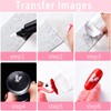 NICENEEDED Nail Art Stamp with Scrapes, Transparent Soft Clear Stamp