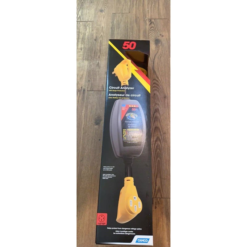 Camco Power Grip - Circuit Analyzer - 50Amp 24" Dogbone