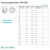 Locking Nuts M6 Stainless Steel A2 - DIN 985 -