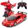 Tcvents RC Car, Robot Transformation, Car Toy, Transformation with LED