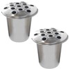 Memorial Grave Flower Pot - 12cm tall Sturdy Aluminium Grave