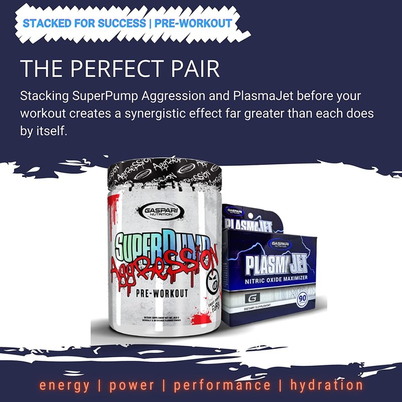 Gaspari Nutrition SuperPump Aggression Pre-Workout: Energy, Focus, Endurance and Recovery,