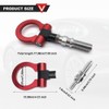 HEVLE Racing Towing Car Tow Hook, Car Front Bumper Tow