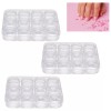 DANYBELLA MODA Y BELLEZA 3 Pack De 12 Frascos Para