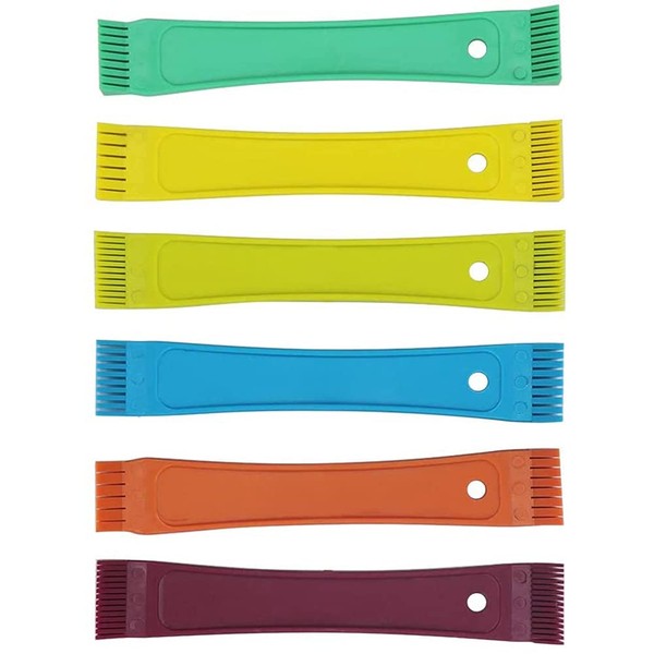 Micvtve Fcr6 Fin Comb Set Plastic Colored Fin Coil Comb