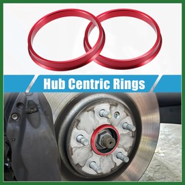 Motoforti Car Hub Centric Rings OD 73.1mm to ID 66.6mm Hub Centric Rings Wheel Bore Center Spacer Aluminum Alloy Red (Set of 4) Long-Lasting