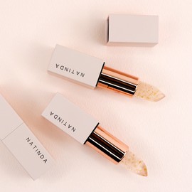 Natinda Reversal Magic Tattoo Gold Lipstick Pink pearl lipstick that doesn't smudge or come off easily / 나틴다 반전 매직 타투 골드립스틱 묻어나지않는 잘 안지워지는 핑크 펄 립스틱