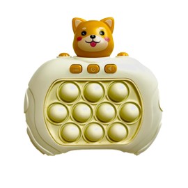 Push Pop Game, Educational Toy, Toy, Light-Up, Quick Press Button, Electric Game, Squeeze, Concentration, Stress Relief, Fingertip Education (Dog Design)