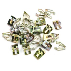 sourcing map Universal Metal Bracket Rivets Clips for Car Console Bronze Tone Pack of 25