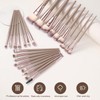 HGHDBT 44Pcs Brown Makeup Brushes Set Professional Makeup Kit Multi-functional