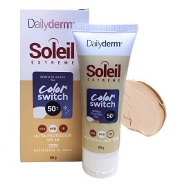 Protector Solar Spf Switch 60g Dailyderm Resistente Agua
